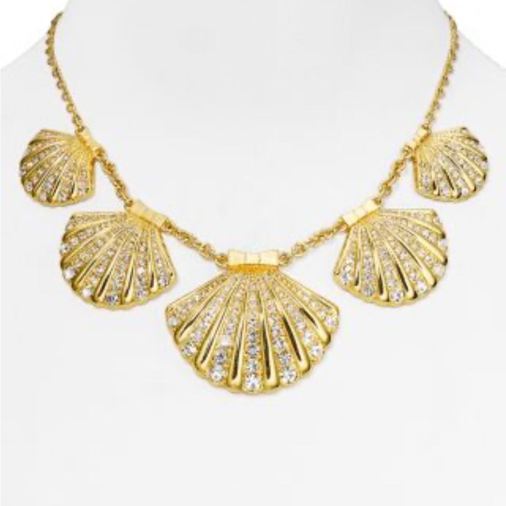 NWT Kate Spade Gold Shore Thing Clam Collar Necklace